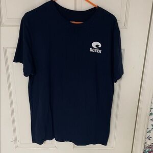 Costa Men's Dark Blue Short Sleeve Tee size large